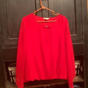 Women’s red dress blouse